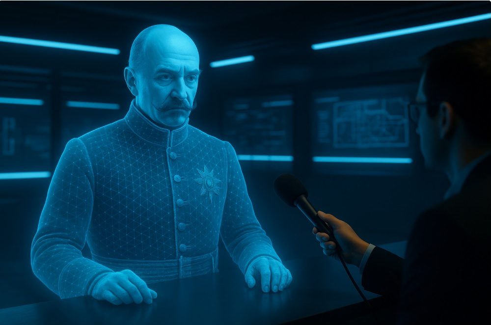 Imaginäres Interview mit Wallenstein im Future Lab – Zeitschleifen I