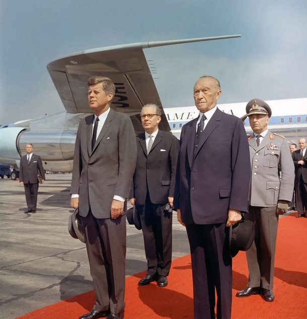 Konrad Adenauer und John F. Kennedy 1963